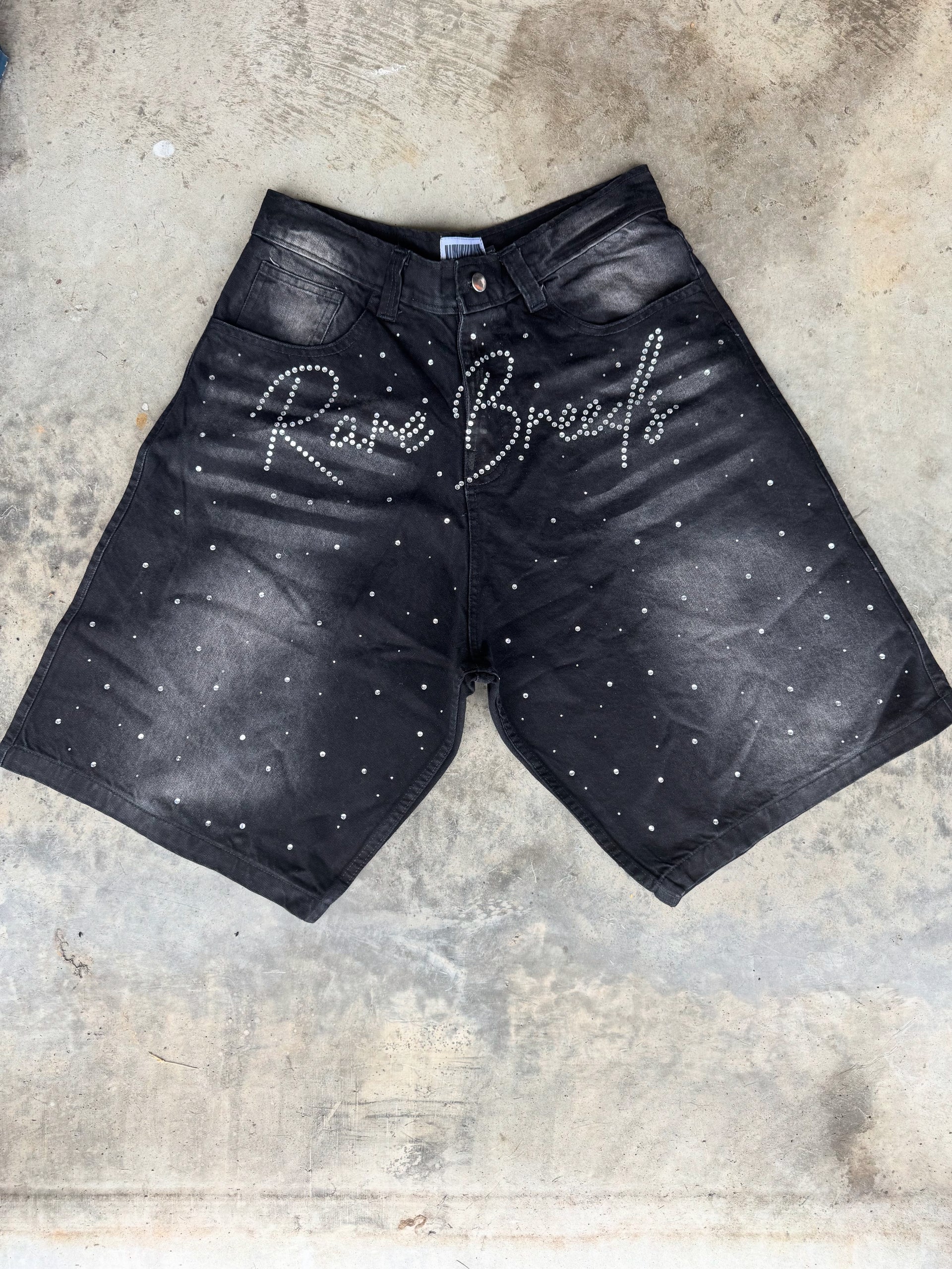 RB Rhinestone Jorts