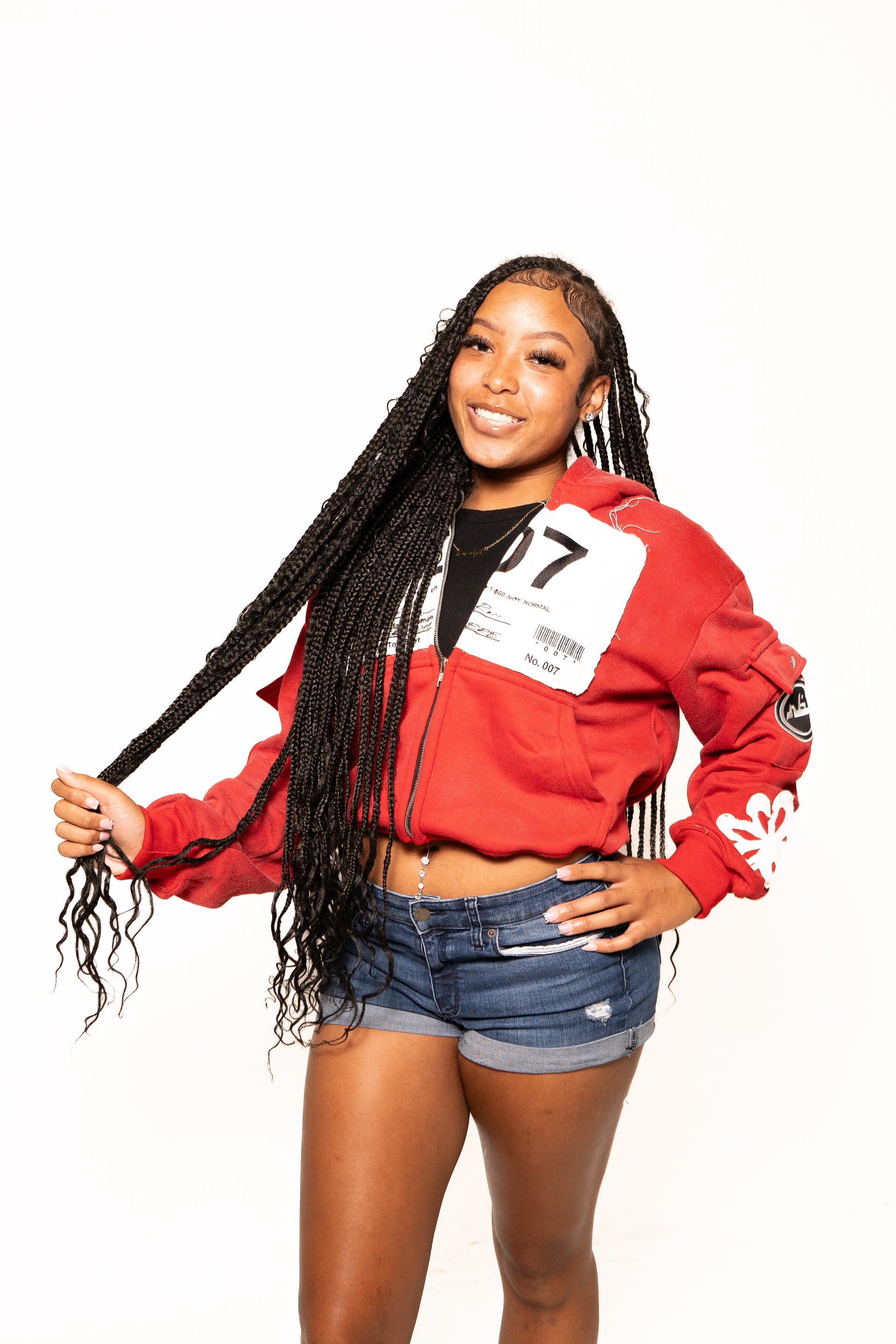 BLOODY RED “007” ZIP UP